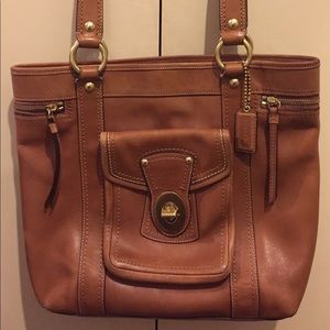 Authentic Coach Leather Tote